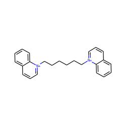 c1ccc2c(c1)ccc[n+]2CCCCCC[n+]1cccc2ccccc21 ZINC000003023160