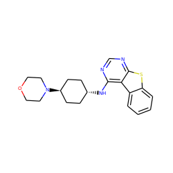 c1ccc2c(c1)sc1ncnc(N[C@H]3CC[C@H](N4CCOCC4)CC3)c12 ZINC000299820578