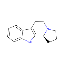 c1ccc2c3c([nH]c2c1)[C@@H]1CCCN1CC3 ZINC000001630521