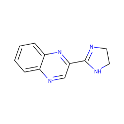 c1ccc2nc(C3=NCCN3)cnc2c1 ZINC000003995690