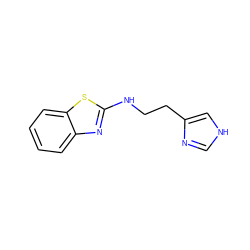 c1ccc2sc(NCCc3c[nH]cn3)nc2c1 ZINC000013743047