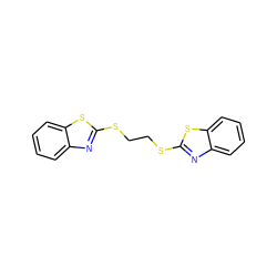 c1ccc2sc(SCCSc3nc4ccccc4s3)nc2c1 ZINC000001732081