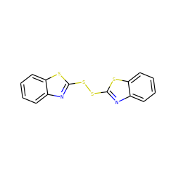 c1ccc2sc(SSc3nc4ccccc4s3)nc2c1 ZINC000001555224