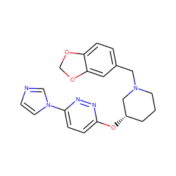 c1cn(-c2ccc(O[C@H]3CCCN(Cc4ccc5c(c4)OCO5)C3)nn2)cn1 ZINC000003819341