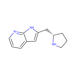 c1cnc2[nH]c(C[C@@H]3CCCN3)cc2c1 ZINC000029131006