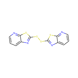 c1cnc2sc(SSc3nc4cccnc4s3)nc2c1 ZINC001772639569