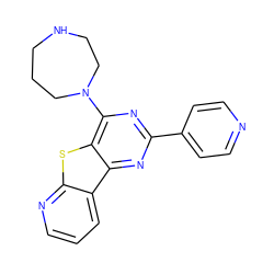 c1cnc2sc3c(N4CCCNCC4)nc(-c4ccncc4)nc3c2c1 ZINC000223668816