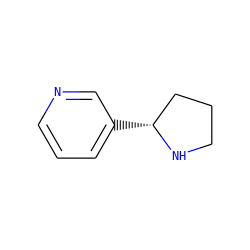c1cncc([C@@H]2CCCN2)c1 ZINC000000391820