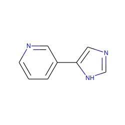 c1cncc(-c2cnc[nH]2)c1 ZINC000013607121