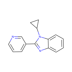 c1cncc(-c2nc3ccccc3n2C2CC2)c1 ZINC000473129566