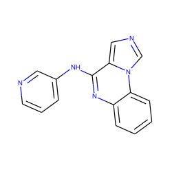 c1cncc(Nc2nc3ccccc3n3cncc23)c1 ZINC000013441457