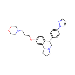 c1cnn(-c2ccc([C@@H]3CN4CCC[C@@H]4c4cc(OCCCN5CCOCC5)ccc43)cc2)c1 ZINC000028903352