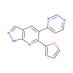 c1coc(-c2nc3[nH]ncc3cc2-c2ccncn2)c1 ZINC000049047728