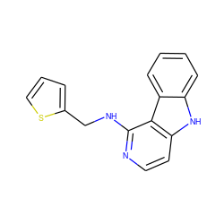 c1csc(CNc2nccc3[nH]c4ccccc4c23)c1 ZINC000040973781