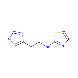 c1csc(NCCc2c[nH]cn2)n1 ZINC000013743048