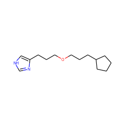 c1nc(CCCOCCCC2CCCC2)c[nH]1 ZINC000013560974