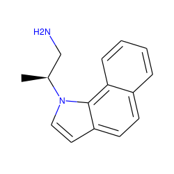 C[C@@H](CN)n1ccc2ccc3ccccc3c21 ZINC000029339452