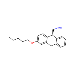 CCCCCOc1ccc2c(c1)Cc1ccccc1[C@@H]2CN ZINC000040938207