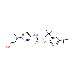 CN(CCO)c1ccc(NC(=O)COc2ccc(C(C)(C)C)cc2C(C)(C)C)cn1 ZINC000096270024