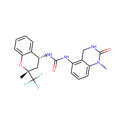 CN1C(=O)NCc2c(NC(=O)N[C@@H]3C[C@](C)(C(F)(F)F)Oc4ccccc43)cccc21 ZINC000143562806