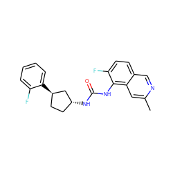 Cc1cc2c(NC(=O)N[C@@H]3CC[C@@H](c4ccccc4F)C3)c(F)ccc2cn1 ZINC000169704943