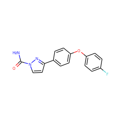 NC(=O)n1ccc(-c2ccc(Oc3ccc(F)cc3)cc2)n1 ZINC000000026224