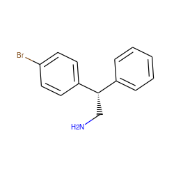 NC[C@@H](c1ccccc1)c1ccc(Br)cc1 ZINC000019674976