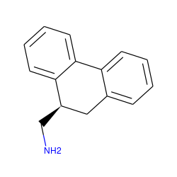 NC[C@@H]1Cc2ccccc2-c2ccccc21 ZINC000013473100