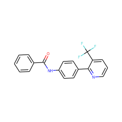 O=C(Nc1ccc(-c2ncccc2C(F)(F)F)cc1)c1ccccc1 ZINC000038156657